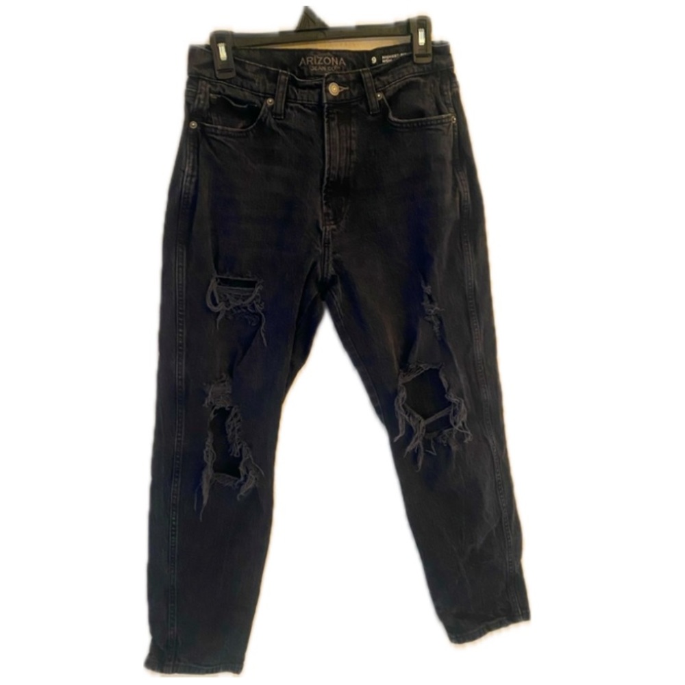 Arizona MOM Baggy Jean Black Sz 9